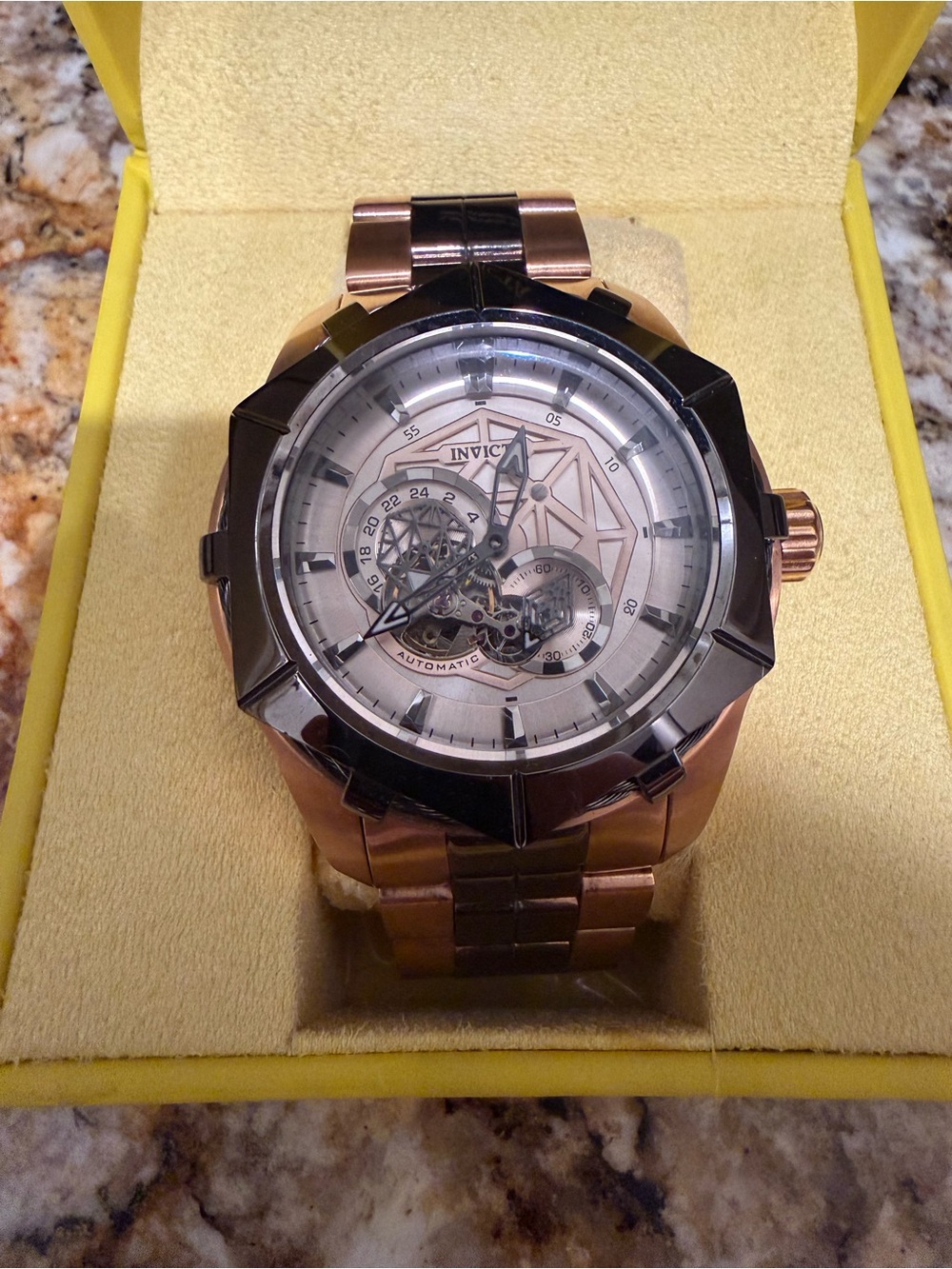 Invicta Men's Rose Gold Bolt automatic